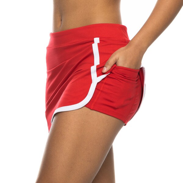 Red/White Ladies Retro Skort